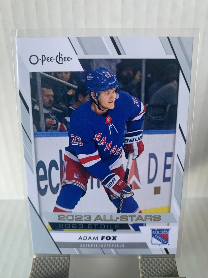 2023-24 OPC O-Pee-Chee All-Stars Adam Fox 521 New York Rangers - Image 1 of 2