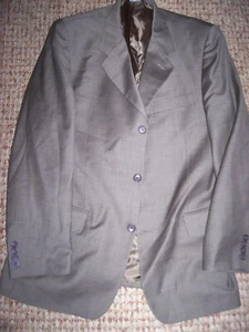 STAFFORD designer BROWN mens 3 BTN S100s suit jacket sz 40R 40 REGULAR ** - Picture 1 of 7