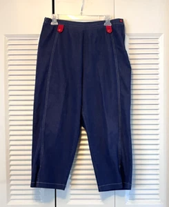 Onque Casual Damen Jeans Capri Hose Maritim Navy Gr. M - Bild 1 von 4