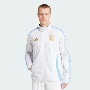 NWT Adidas Men's Argentina Reversible Anthem Jacket IW0219 White/Lucid Blue - Picture 1 of 6