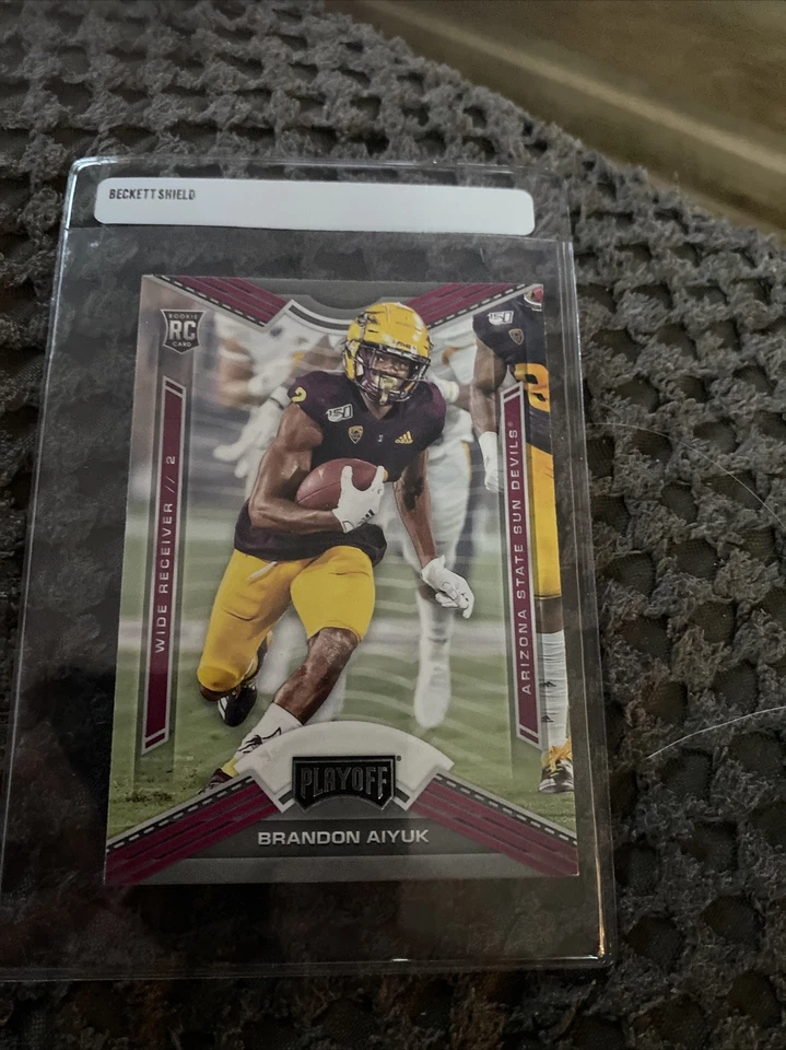 2020 Chronicles Playoff Brandon Aiyuk #7 ROOKIE CARD-49ers-ASU - Image 1 of 1