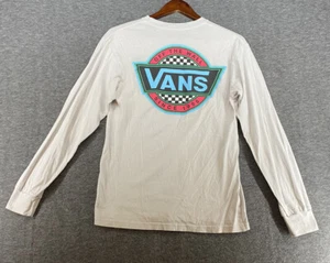 Vans Shirt Mens Small Gray Long Sleeve Off The Wall Logo Skateboarding Crewneck - Picture 1 of 21
