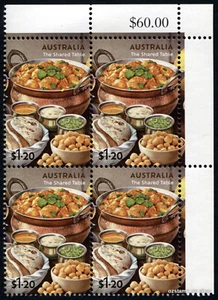2024 The Shared Table Indian Influence URC Value Block of Four Mint Stamps - Picture 1 of 1