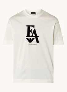 Emporio Armani Men's White cotton T-Shirt Round neck , Size M*L*XL*XXL*XXXL New - Picture 1 of 4