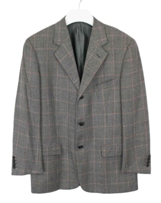 CORNELIANI Trend Blazer Men's (EU) 50 Pure Wool Herringbone Check Formal - Image 1 of 4