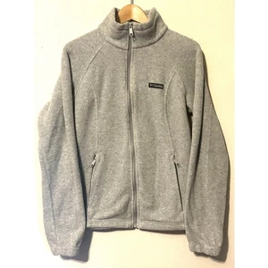 Columbia Benton Springs Damen-Fleecejacke mit durchgehendem Reißverschluss in grauer Farbe Größe Large - Bild 1 von 8