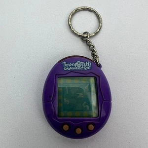 Tamagotchi Connection V1 Clock Purple Keychain Bandai 2004 Tested and Works - Picture 1 of 16