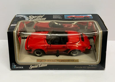 1/18 Maisto Special Edition PORSCHE 911 SPEEDSTER (1989) RED die-cast - Image 1 of 4