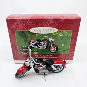 Hallmark 1957 Harley Davidson Sportster XL decorazione natalizia moto come nuovo - Foto 1 di 3