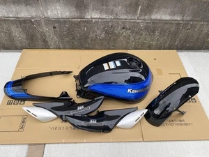 KAWASAKI Z900RS Genuine Blue Ball Diablo Black Gas Fuel Tank Exterior Set USED - Picture 1 of 16