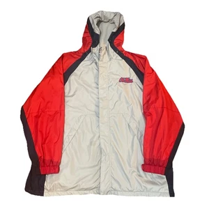 Vintage Red Oak Ole Miss Rebels Red/Grey Pullover Windbreaker Jacket Men’s 2XL - Picture 1 of 10
