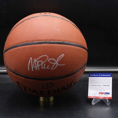 Magic Johnson Signed Spalding NBA Basketball Autograph PSA/DNA COA ZJ19303 - Image 1 of 4