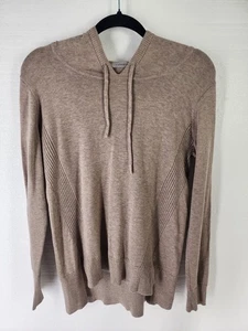 Athleta Winding River Hoodie Foxtail taupe meliert Damen Small Pullover hellbraun Strick - Bild 1 von 10