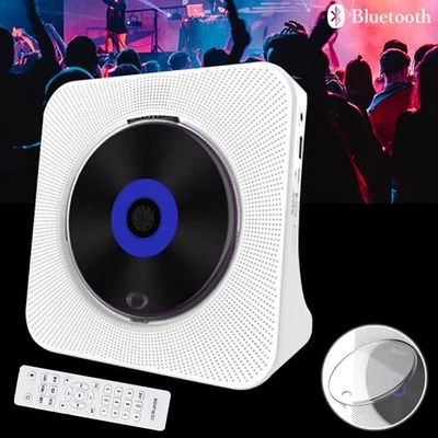 Tragbarer CD Player, HiFi-Lautsprecher CD Player mit Bluetooth für Auto & Reisen - Bild 1 von 4