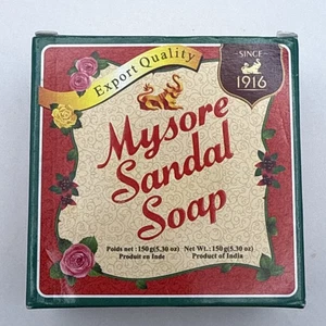 Mysore Sandal Soap with Pure Sandalwood Oil 150g 5.3 Oz - Picture 1 of 2