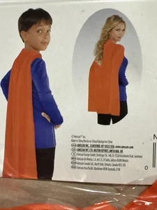 Orange Cape 30" Fabric Suit Yourself Fancy Dress Halloween Costume Accessory - Picture 1 of 1