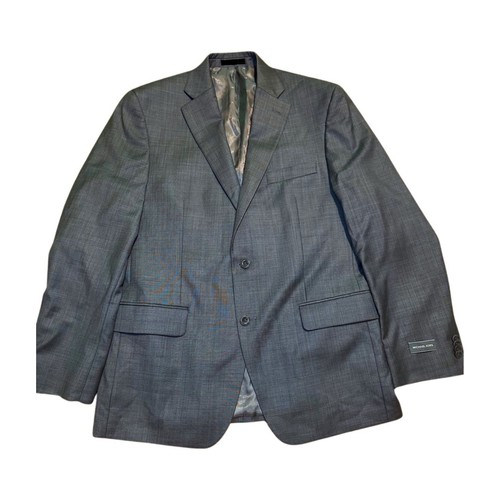 Cappotto sportivo uomo Michael Kors grigio misto lana vestibilità moderna 40R