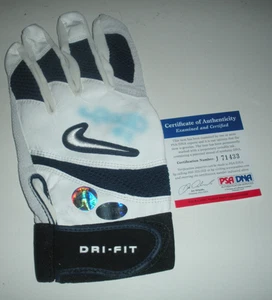 GARY SHEFFIELD BRAVES, YANKEES VERBLASST PSA/DNA/COA SIGNIERT GEBRAUCHTER SCHLAGHANDSCHUH - Bild 1 von 1