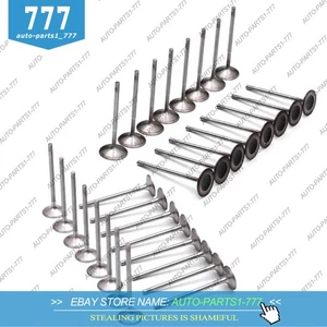 Engine Intake & Exhaust Valves Set for Porsche Panamera Cayenne 9PA M48 92A 4.8T - Picture 1 of 5