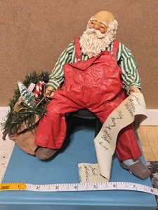 Clothtique Possible Dreams 1988 Santa Checking His List Overworked Item 713043 - Picture 1 of 13