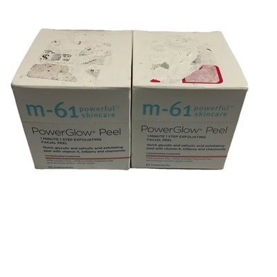 M-61 Power Glow Peel Lot Of 2 Exfoliating Facial Peel 30 Treatments BNIB - Image 1 of 3