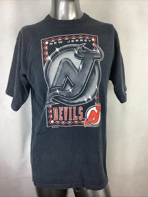 VTG 1993 Logo 7 NHL New Jersey Devils Single Stitch T-shirt See Measurements Sz - Image 1 of 4
