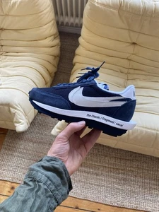 NIKE LDWAFFLE X FRAGMENT DESIGN X SACAI BLUE VOID Sneaker US9 42,5 Neu - Bild 1 von 9
