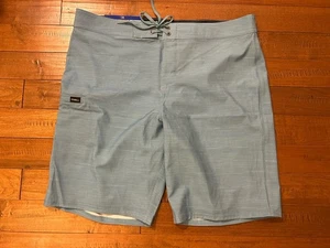 Neu O'NEILL Herren Größe 36 blau Boardshorts Standard Passform 20" Außennaht mit Reißverschlusstasche - Bild 1 von 5