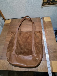 Dehen 1920 Suede Leather Tote Bag Carry All 100 Year Anniversary 2020 Made USA - Picture 1 of 23