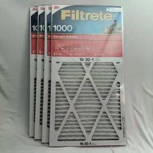 3M Filtrete Air Filter 16x30x1 MPR 1000 Dust Pollen Allergen Merv 11 4-Pack - Picture 1 of 9