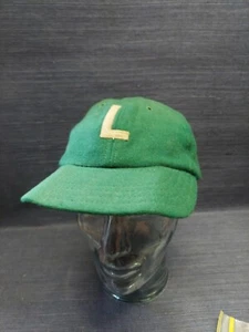 Vintage Wilbac MFG Chicago  100% Wool Hat London Shrunk  GREEN L Youth W/ Tag - Picture 1 of 9