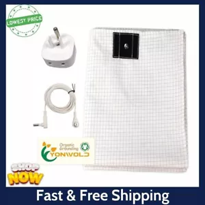 Organic Grounding Sheet 10% Silver for Bed Sleeping Therapy with Safest Ground ! - Picture 1 of 12