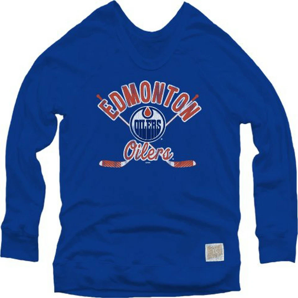 Original Retro Brand NHL Edmonton Oilers Women's Pullover Sweatshirt, Small, ... - Image 1 of 1