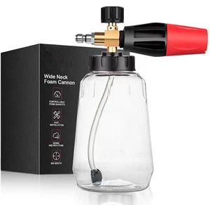 Snow Foam Washer Gun Car Wash Soap Lance Cannon Spray Pressure Jet Bottle Nozzle - Picture 1 of 10