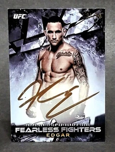 2017 UFC Knockout Fearless Fighter Autographs Copper #FFA-FE Frankie Edgar 1/10 - Picture 1 of 2