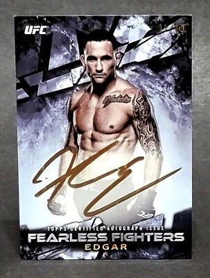 2017 UFC Knockout Fearless Fighter Autographs Copper #FFA-FE Frankie Edgar 1/10 - Image 1 of 2