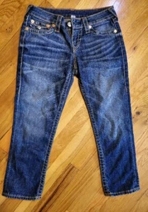 True Religion gerollte Caprihose mit Rückentaschen - Damen Größe 27 - Bild 1 von 10