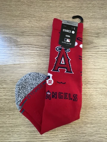 NWT Los Angeles Angels LA Stance MLB Landmark Baseball Socks Large Men's 9-13 Cover