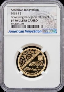 2018-S $ 1 American Innovation G. Washington PF70 Ultra Cameo (L1408) - Bild 1 von 2