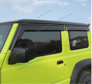 For Suzuki Jimny 2019-2022 black Window Visor Vent Shades Sun Rain Guard 4PCS - Picture 1 of 11