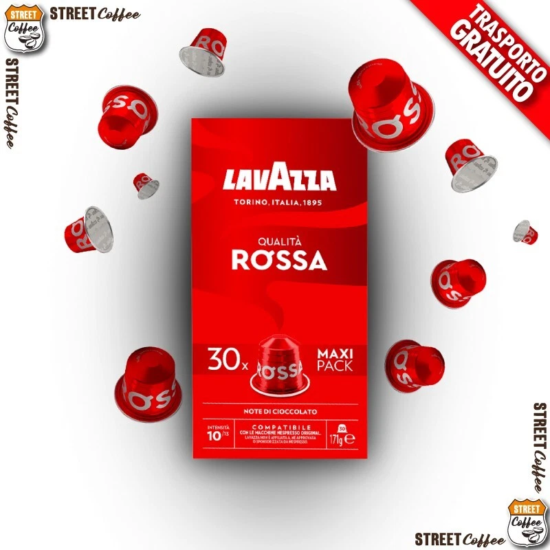 30 Nicht 80 Kaffeepads Kaffee Kapseln Lavazza Nespresso Aluminium Qualität Rot