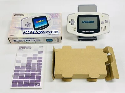 Nintendo Game Boy Advance GBA White Handheld Console In Box Japan Good Tested - Image 1 of 4