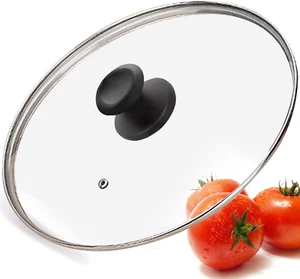 Glass Lid for Frying Pan, Tempered Replacement Cover Compatible with All 12 Inch - Picture 1 of 12