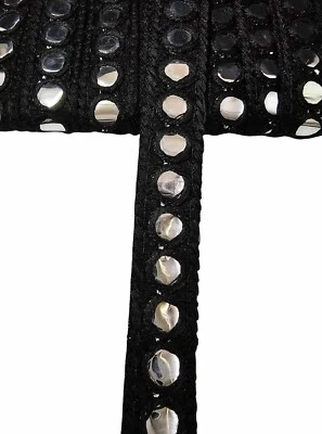 Зеркало Patti кружева границы для сари платье Dupatta gaun сумка украшение DIY Craft B - Изображение 1 из 2