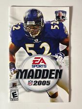 Madden NFL 2005 PS2 PlayStation 2 MANUAL ONLY