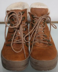 Womens Size 7M Seven Dials "Zenna" Lace Up Hiker Boots Brown Booties Lined - Picture 1 of 7