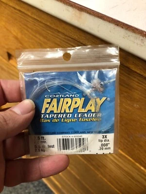 Cortland Fair Play Knotless Tapered Leader 7,5 ft 5,5 lb. test Foto 1 de 2