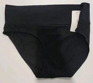 Motherhood Maternity Women's Fold Over Brief Panties black Medium 95% Cotton - Picture 1 of 4