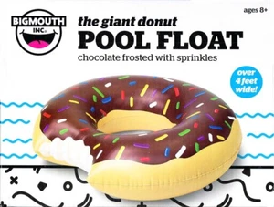 BIGMOUTH Inc Chocolate Giant Donut Pool FLoat, over 4ft wide (BMPF-CD) - Picture 1 of 12