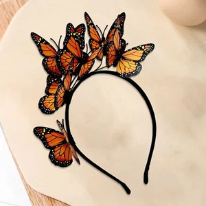 Butterflies Hair Photography Hair Butterflies Headband for Women Parties Cosplay - Picture 1 of 20
